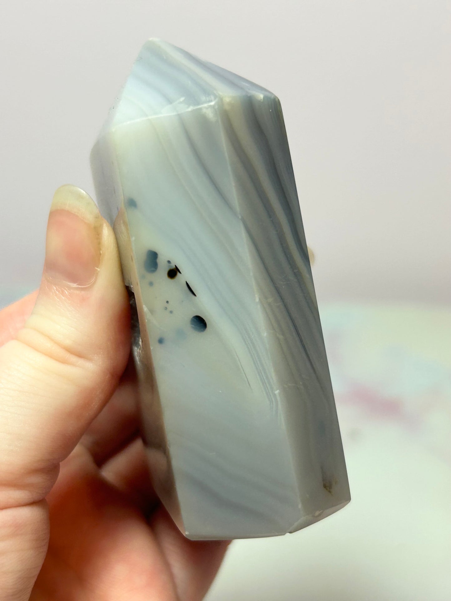 Druzy Agate Tower