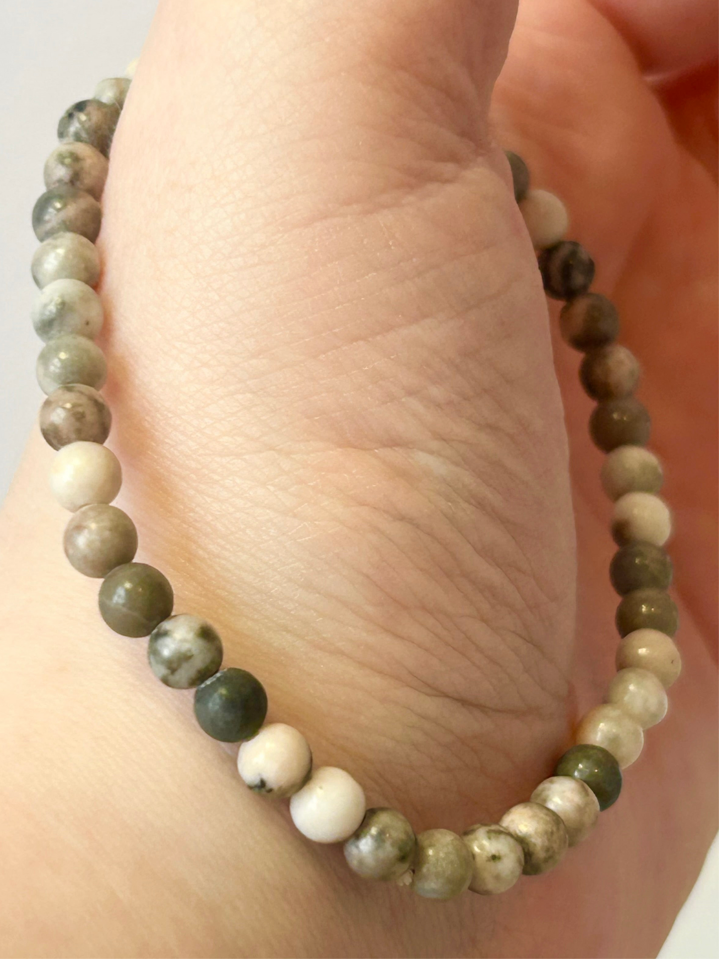 Zebra Jasper Bracelet 4mm