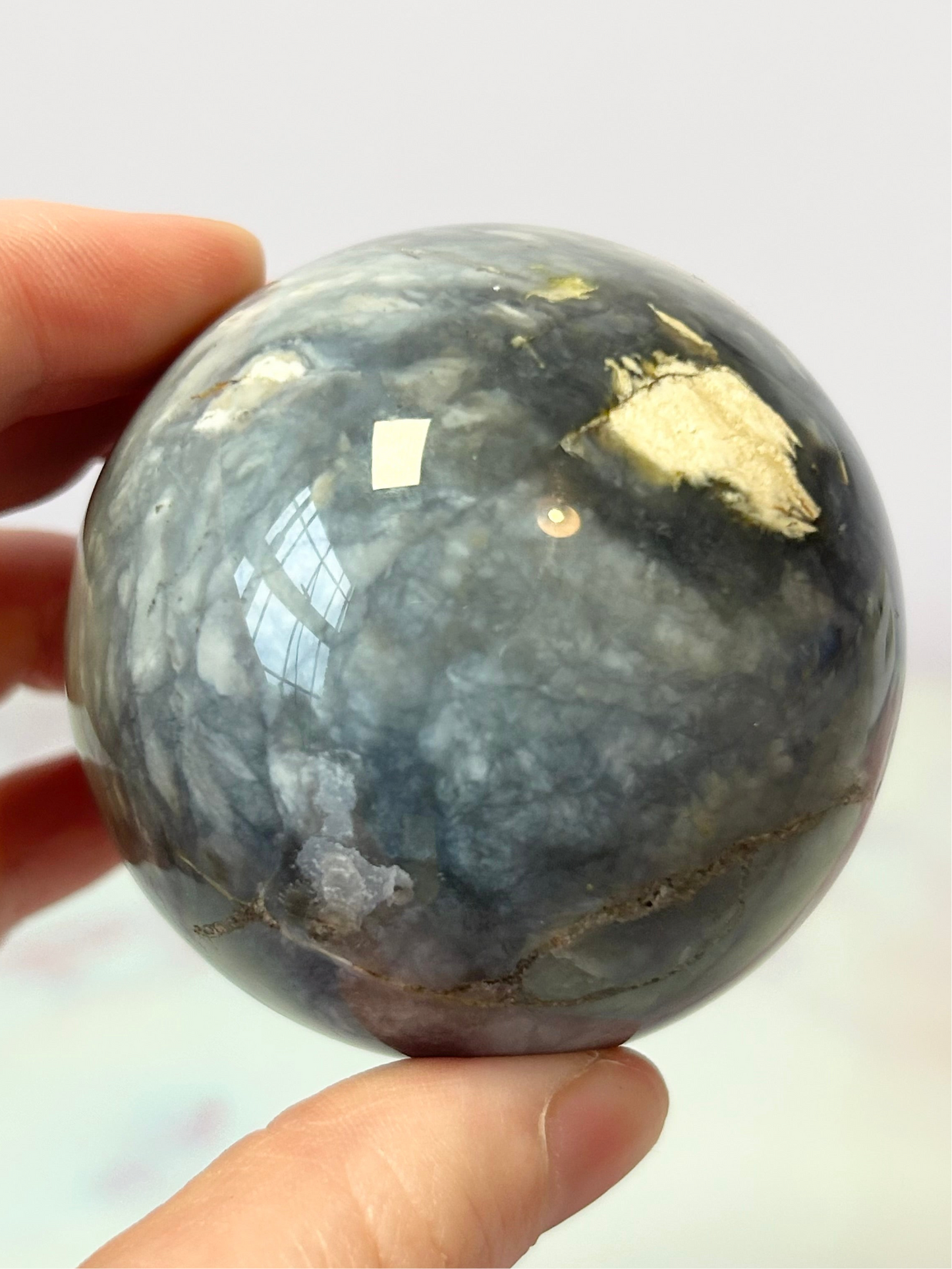 Purple Chalcedony Sphere B