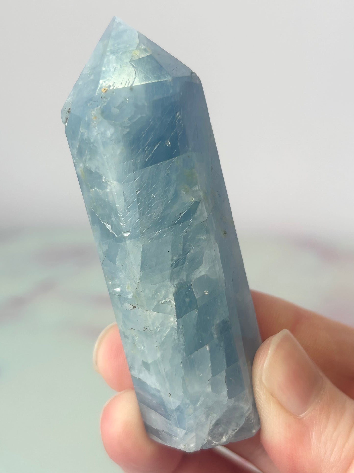 Blue Calcite Tower