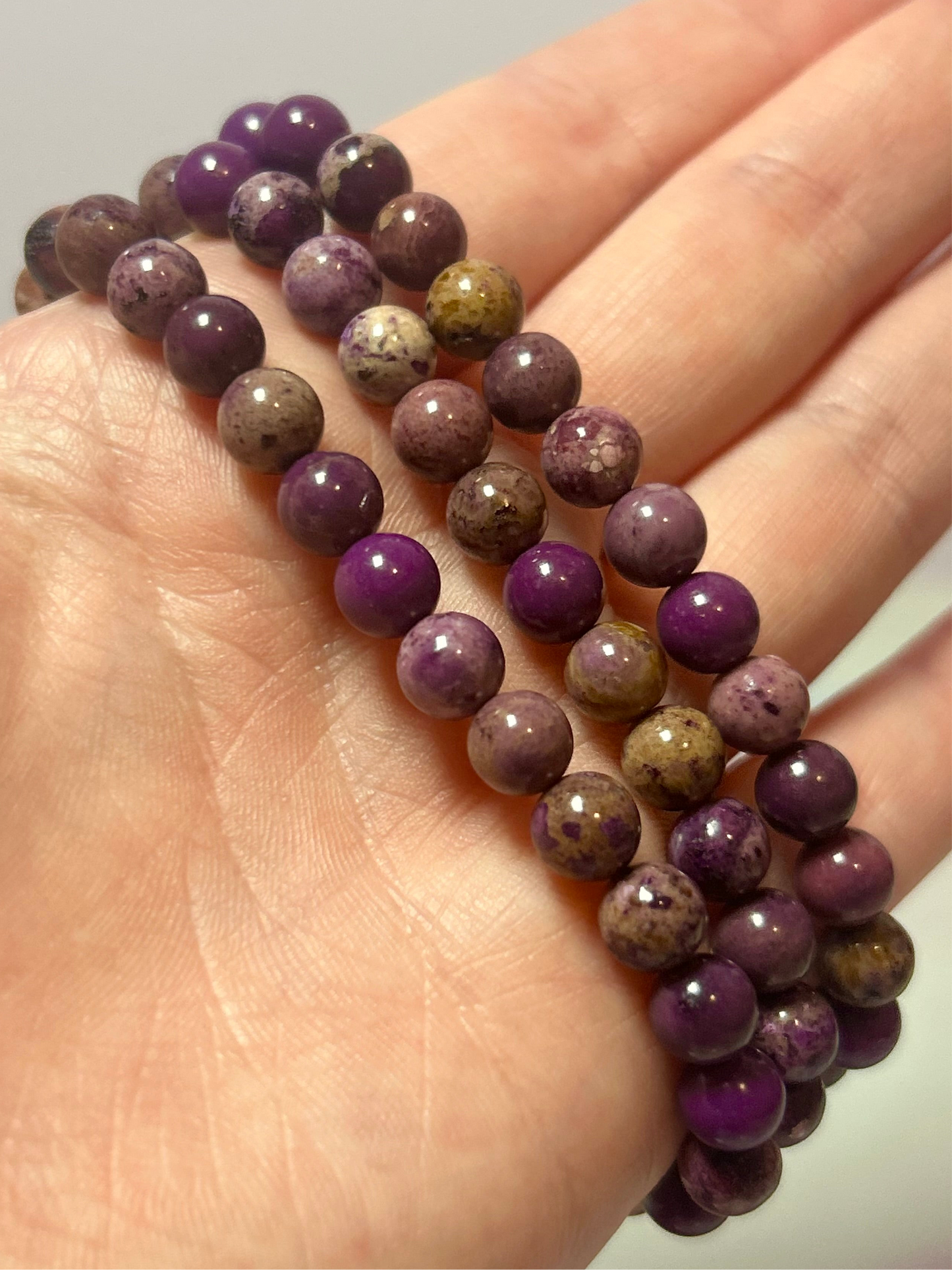 Phosphosiderite Bracelet 6mm