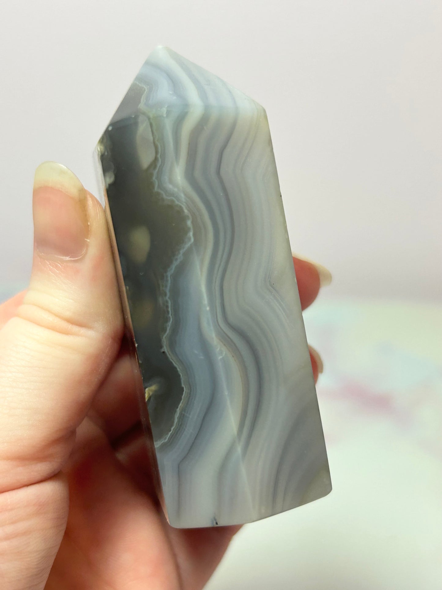Druzy Agate Tower