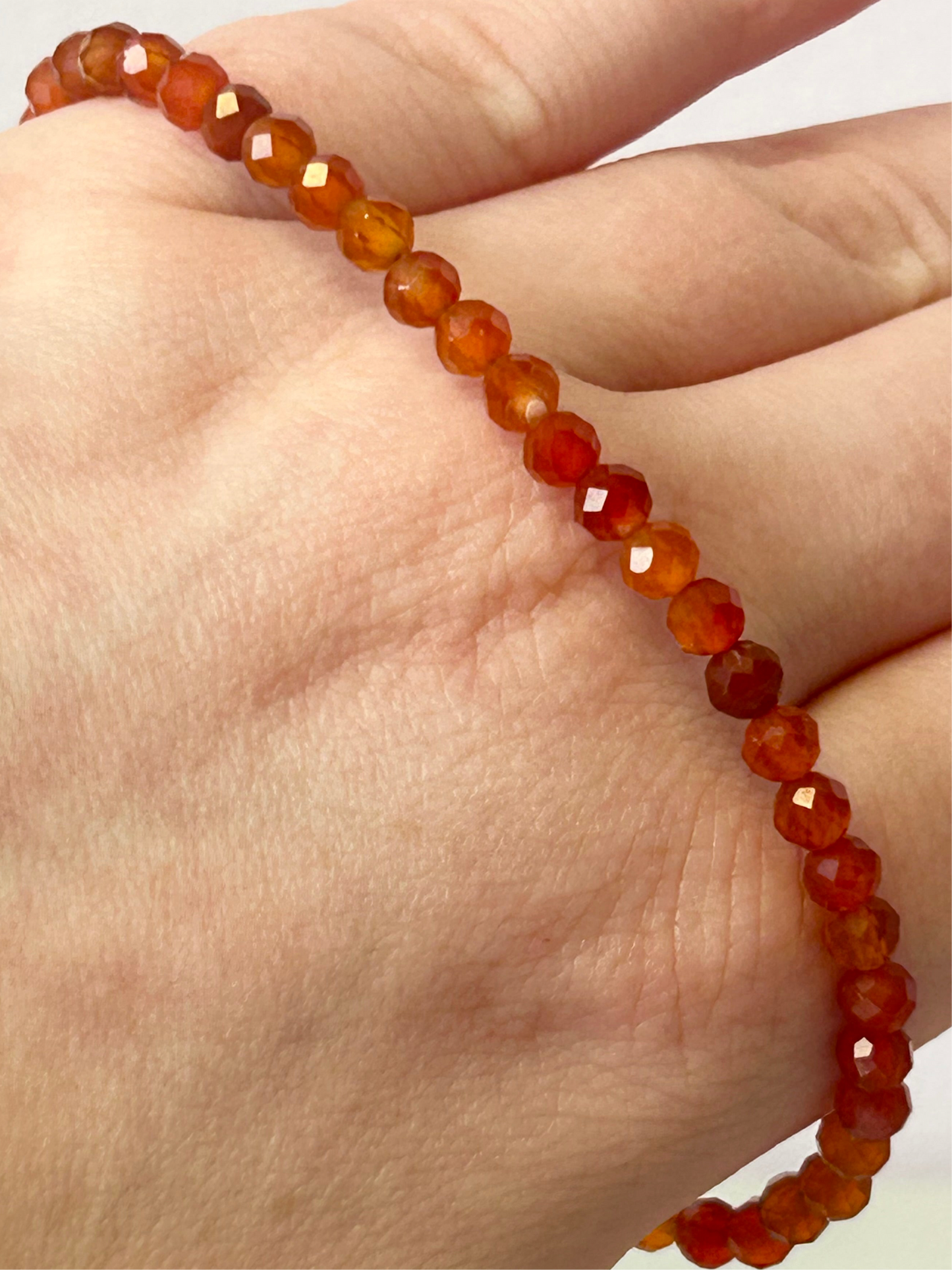 Carnelian Faceted Bracelet