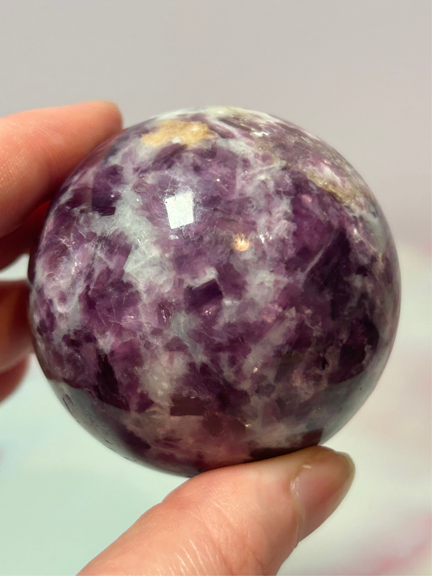 Lepidolite Sphere D