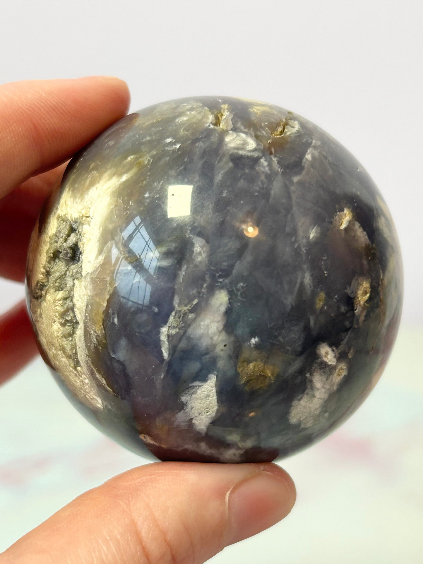 Purple Chalcedony Sphere A