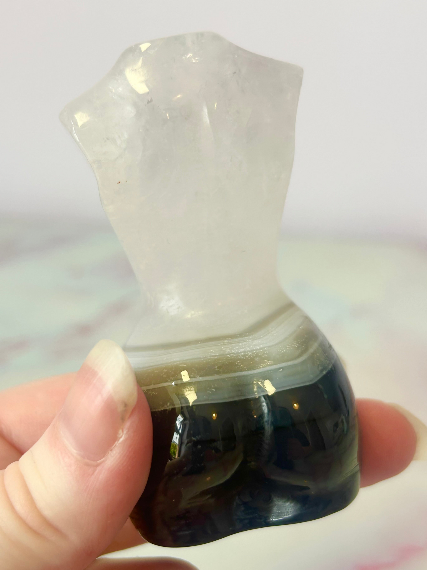 Agate and Quartz Goddess