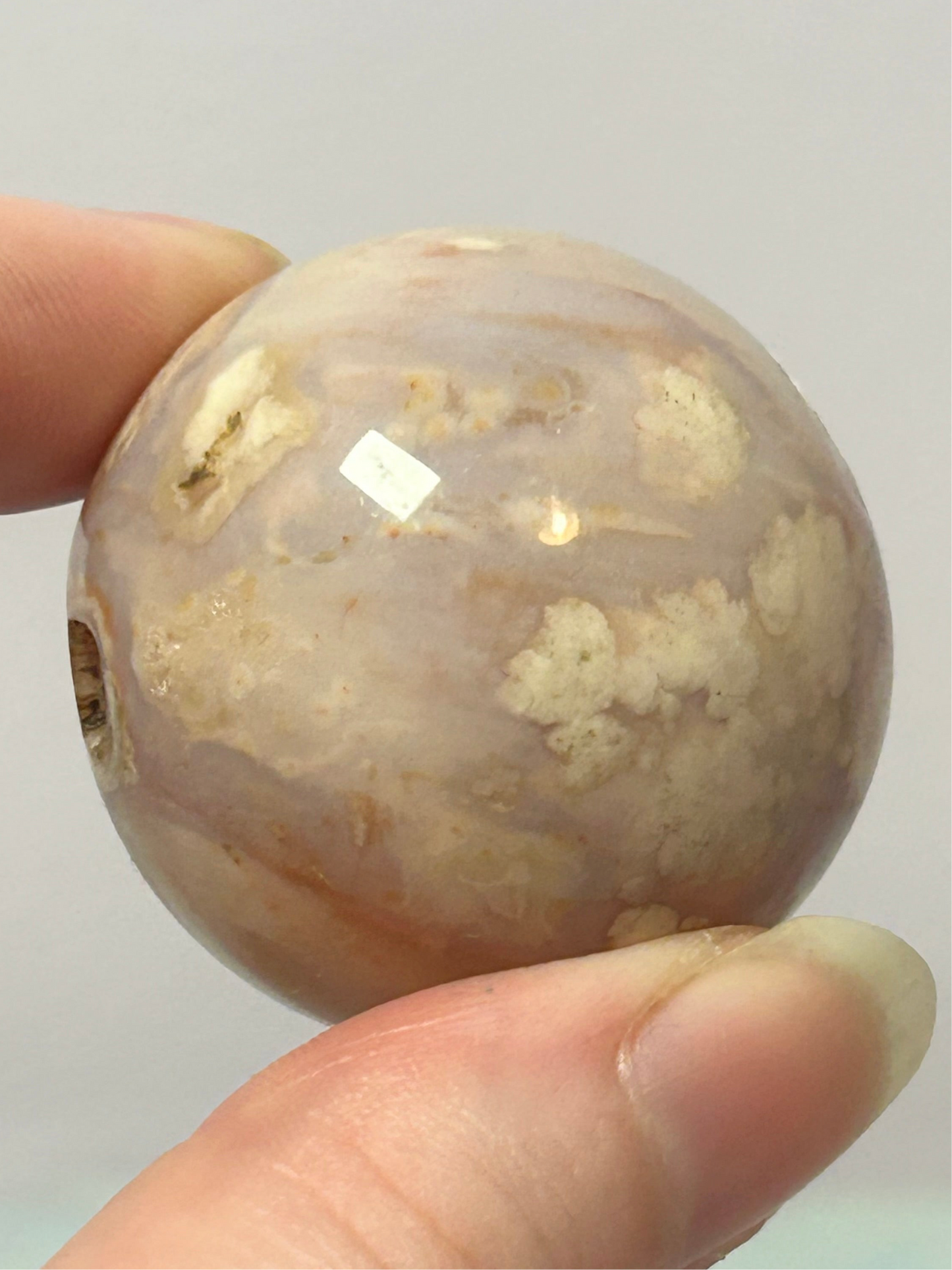 Flower Agate Sphere