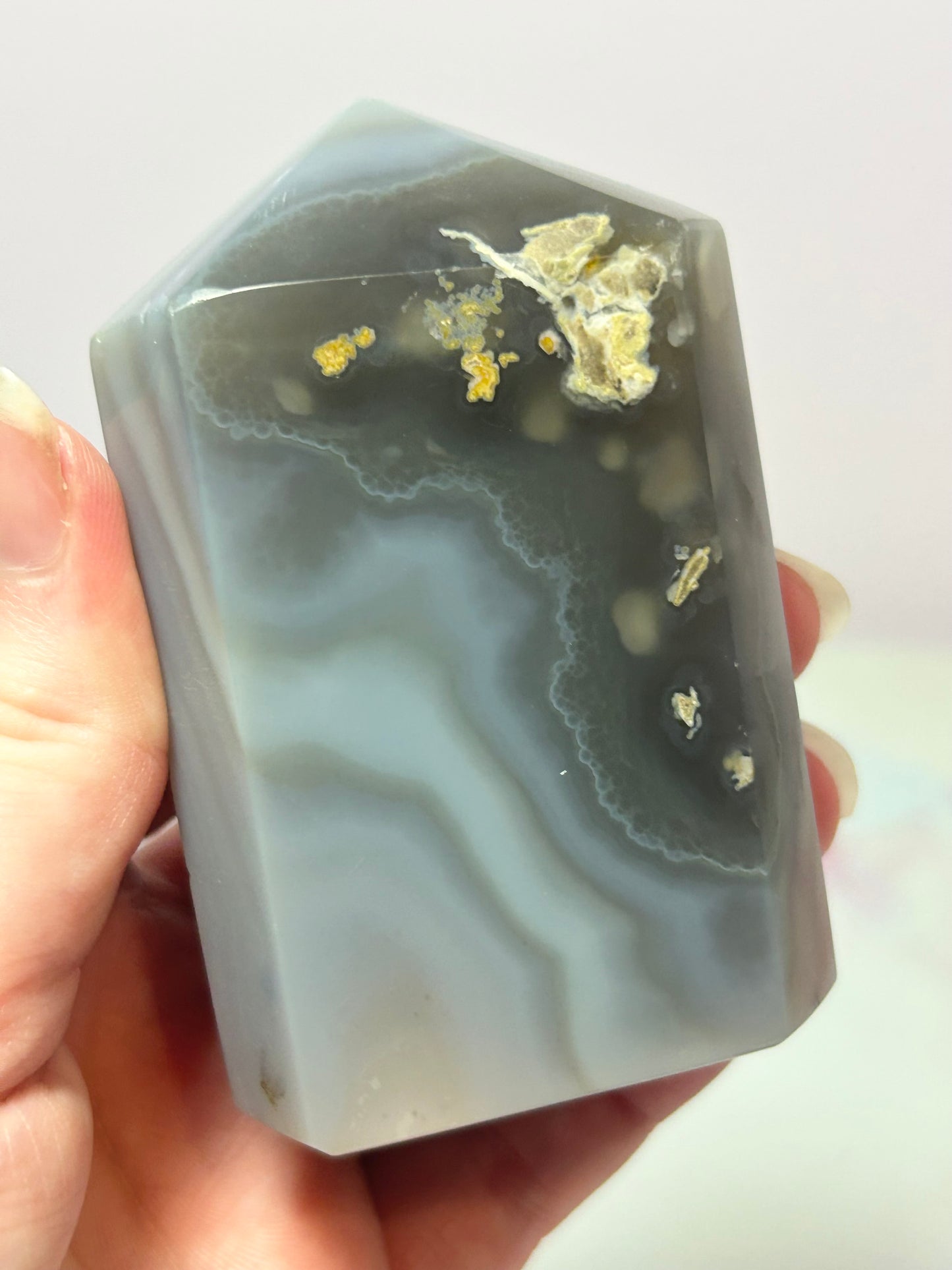 Druzy Agate Tower