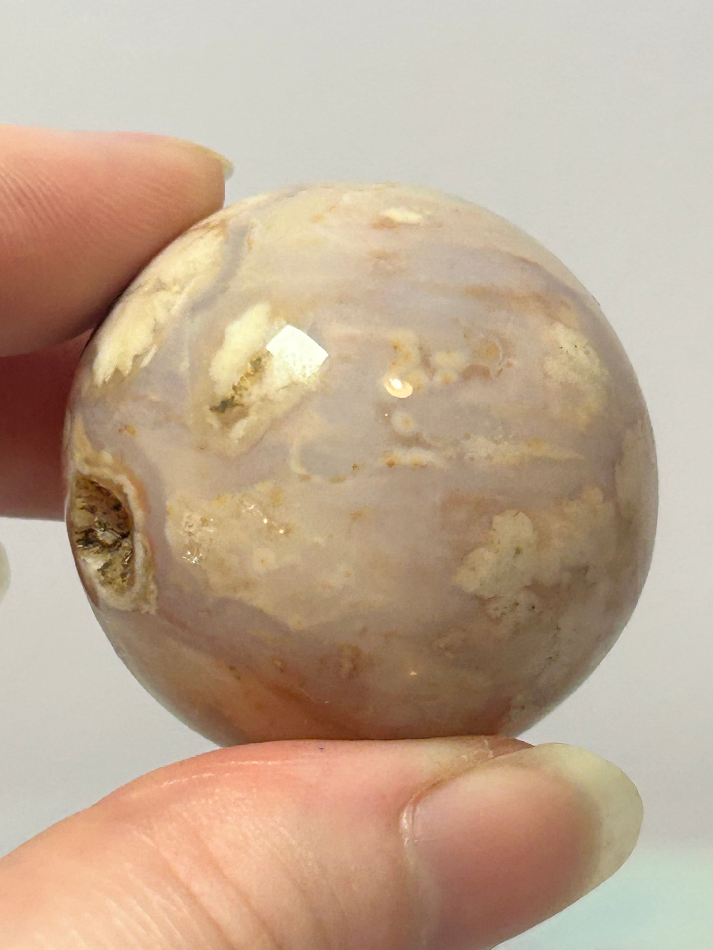 Flower Agate Sphere