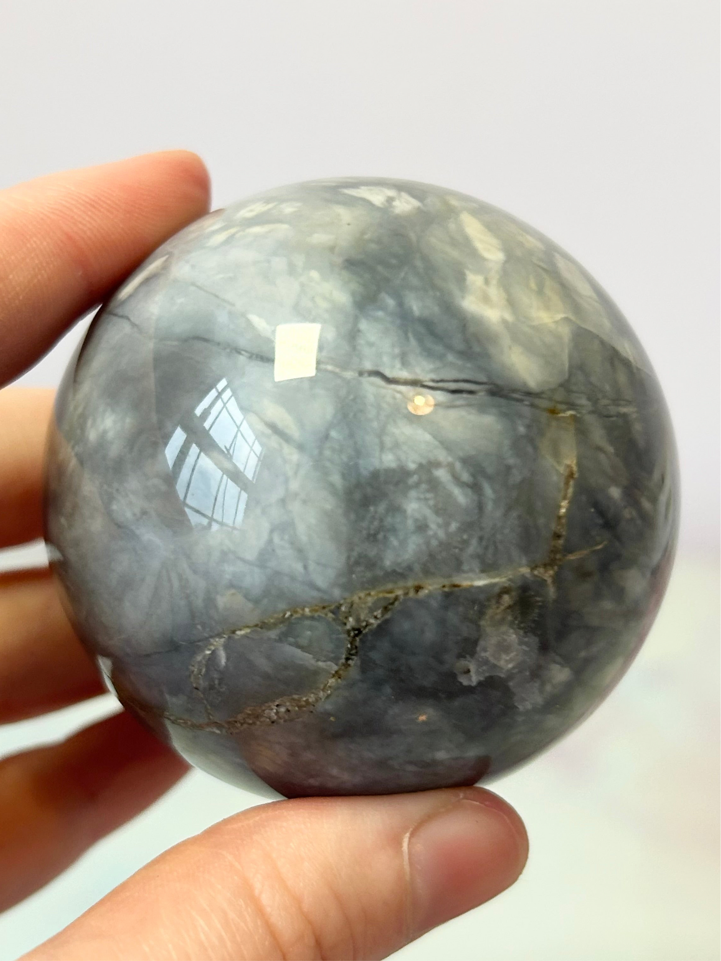 Purple Chalcedony Sphere B