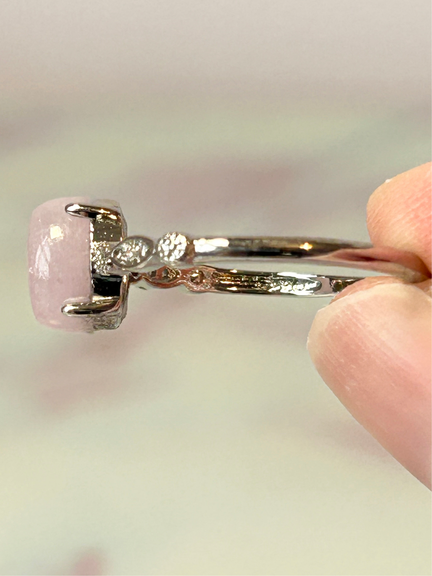 Kunzite Adjustable Ring