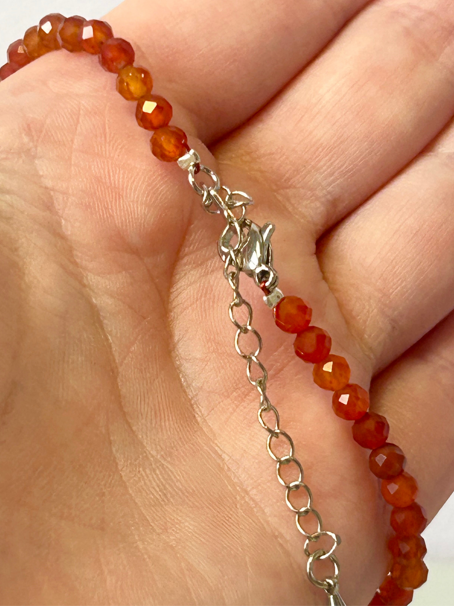 Carnelian Faceted Bracelet