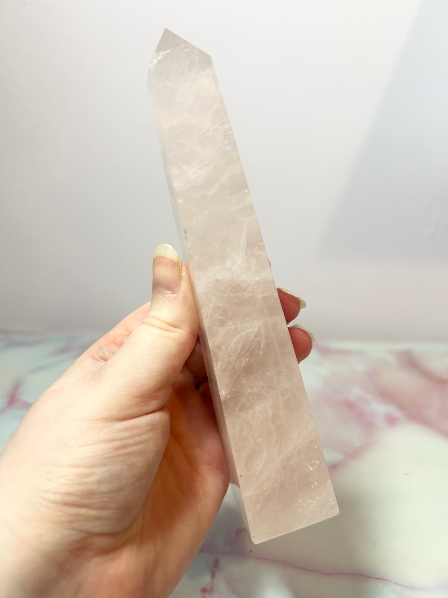 Rose Quartz Obelisk