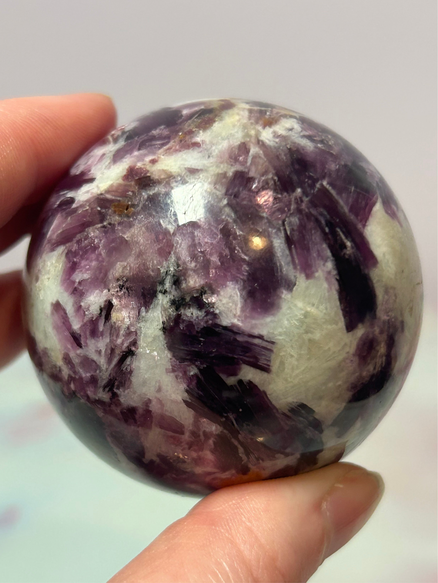 Lepidolite Sphere E