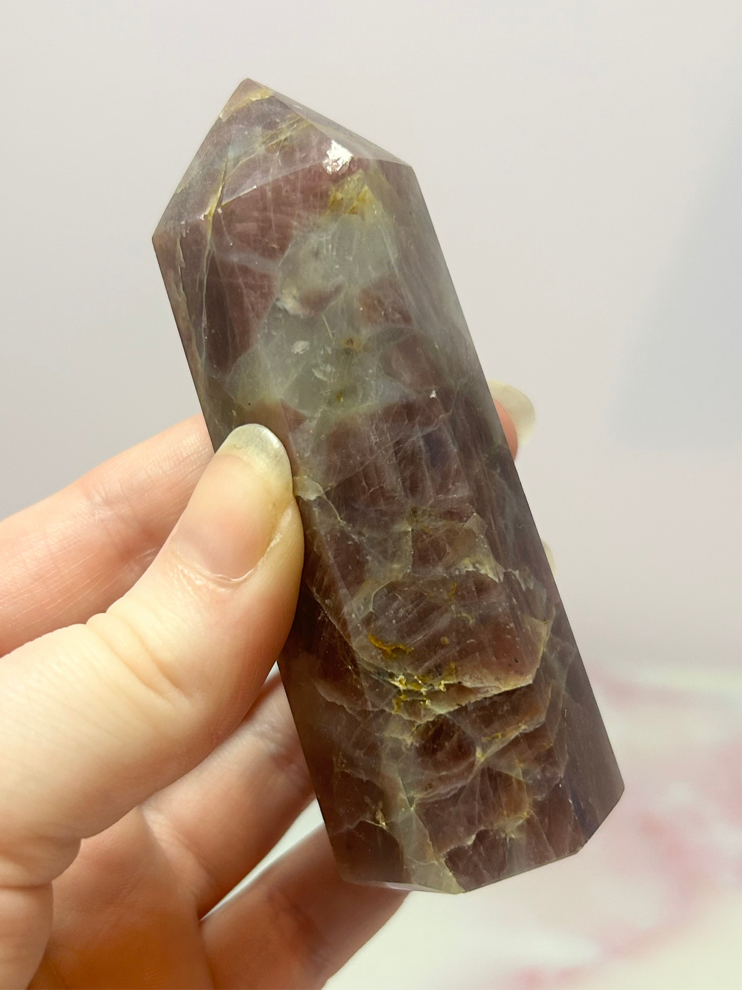 Lavender Rose Quartz Tower