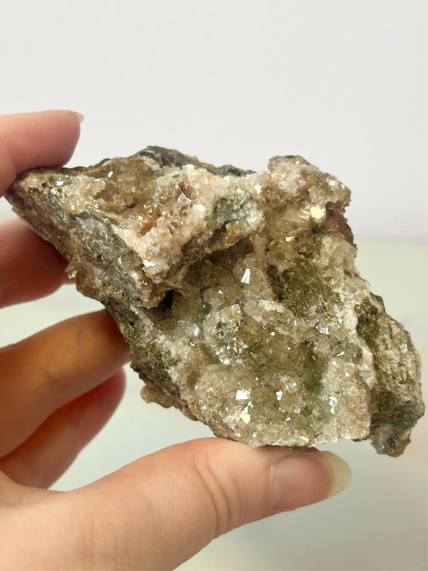 Vanadinite and Calcite Specimen
