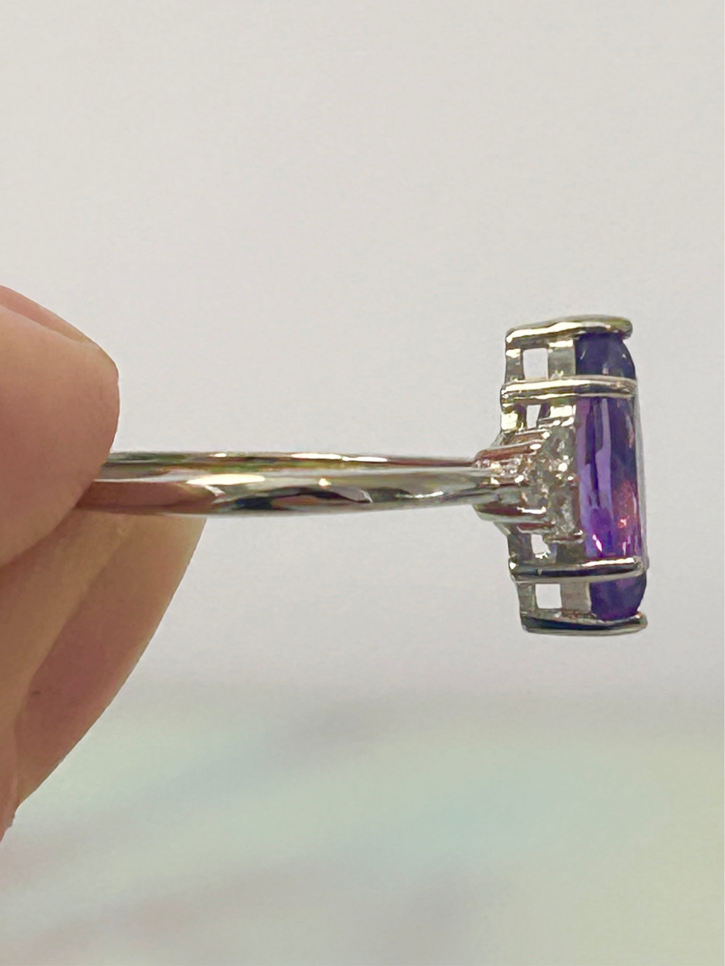 Amethyst S925 Adjustable Ring