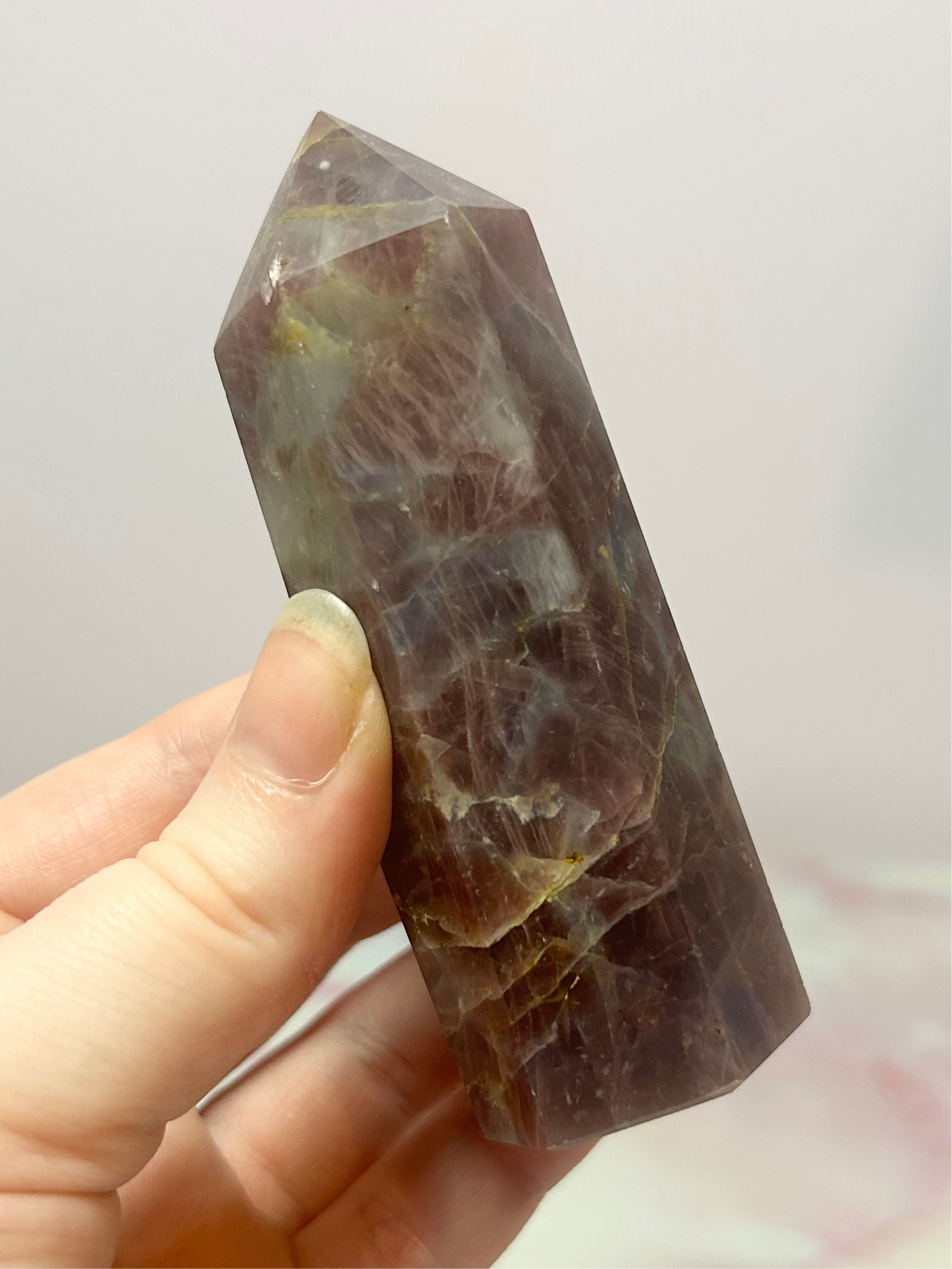 Lavender Rose Quartz Tower