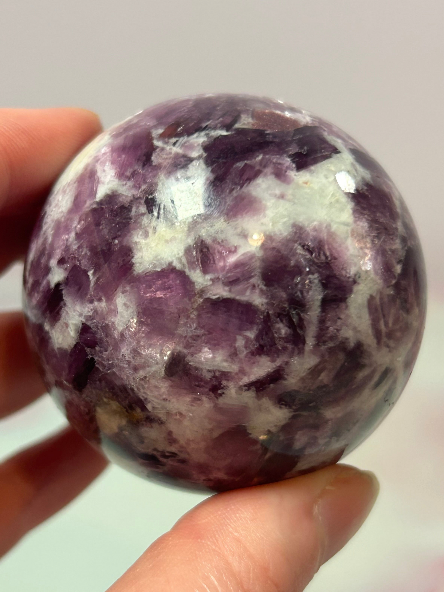 Lepidolite Sphere C