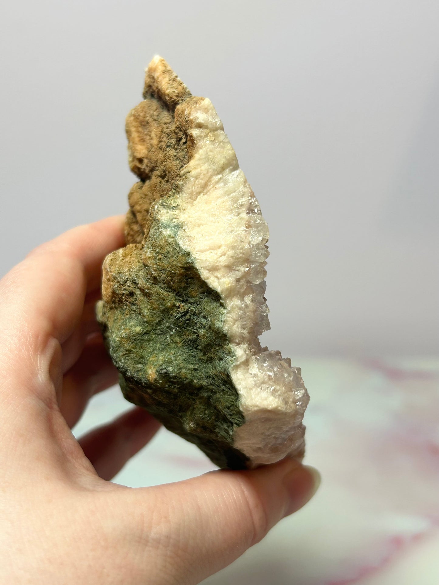 Pink Amethyst Slab on Stand