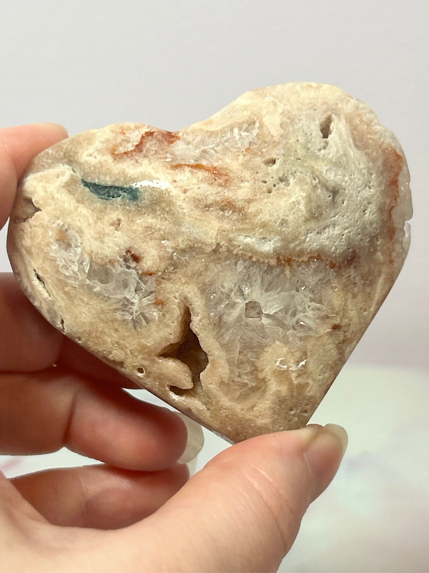 Pink Amethyst Heart B