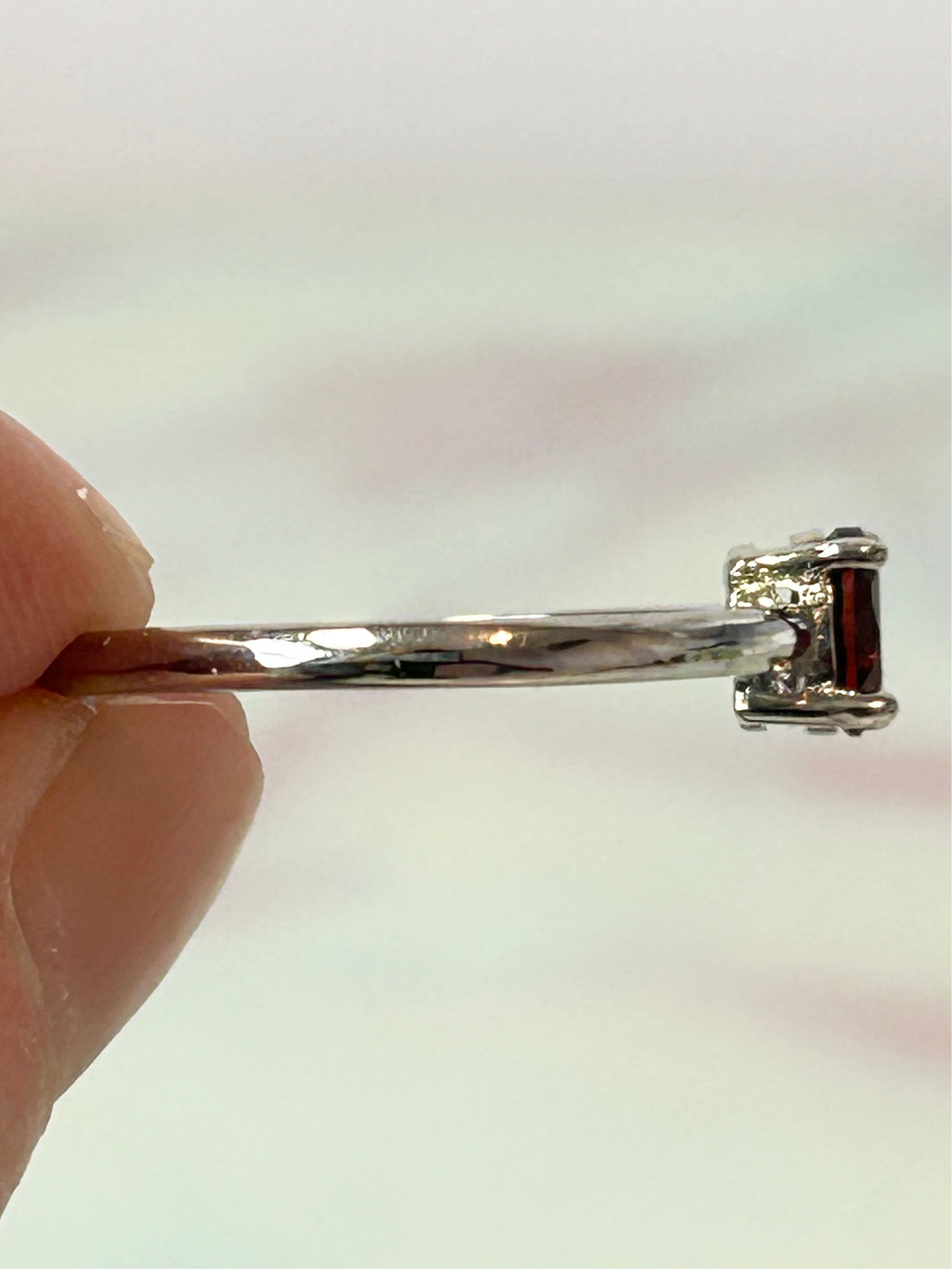 Garnet Adjustable Ring