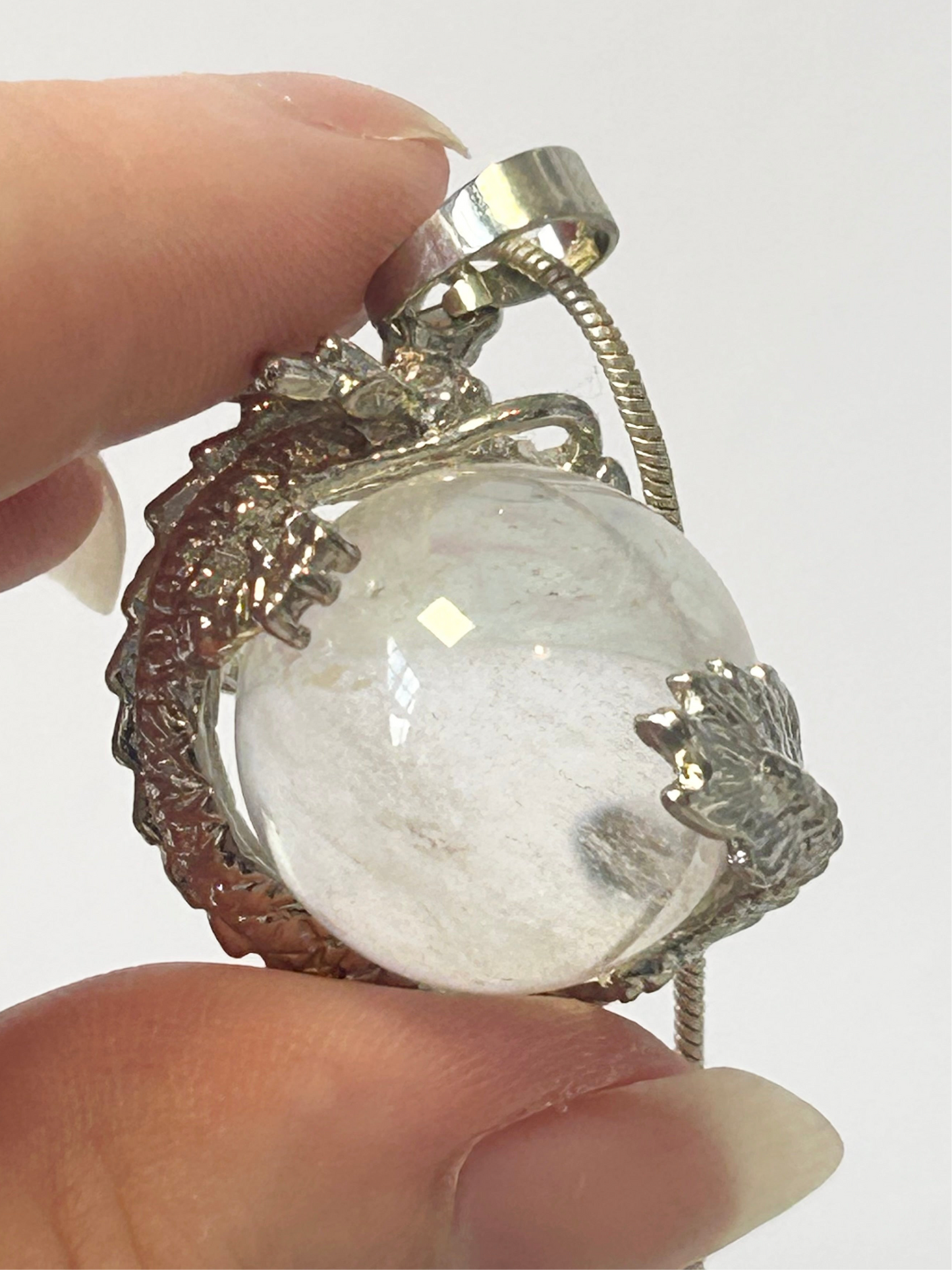 Clear Quartz DragonBall Necklace