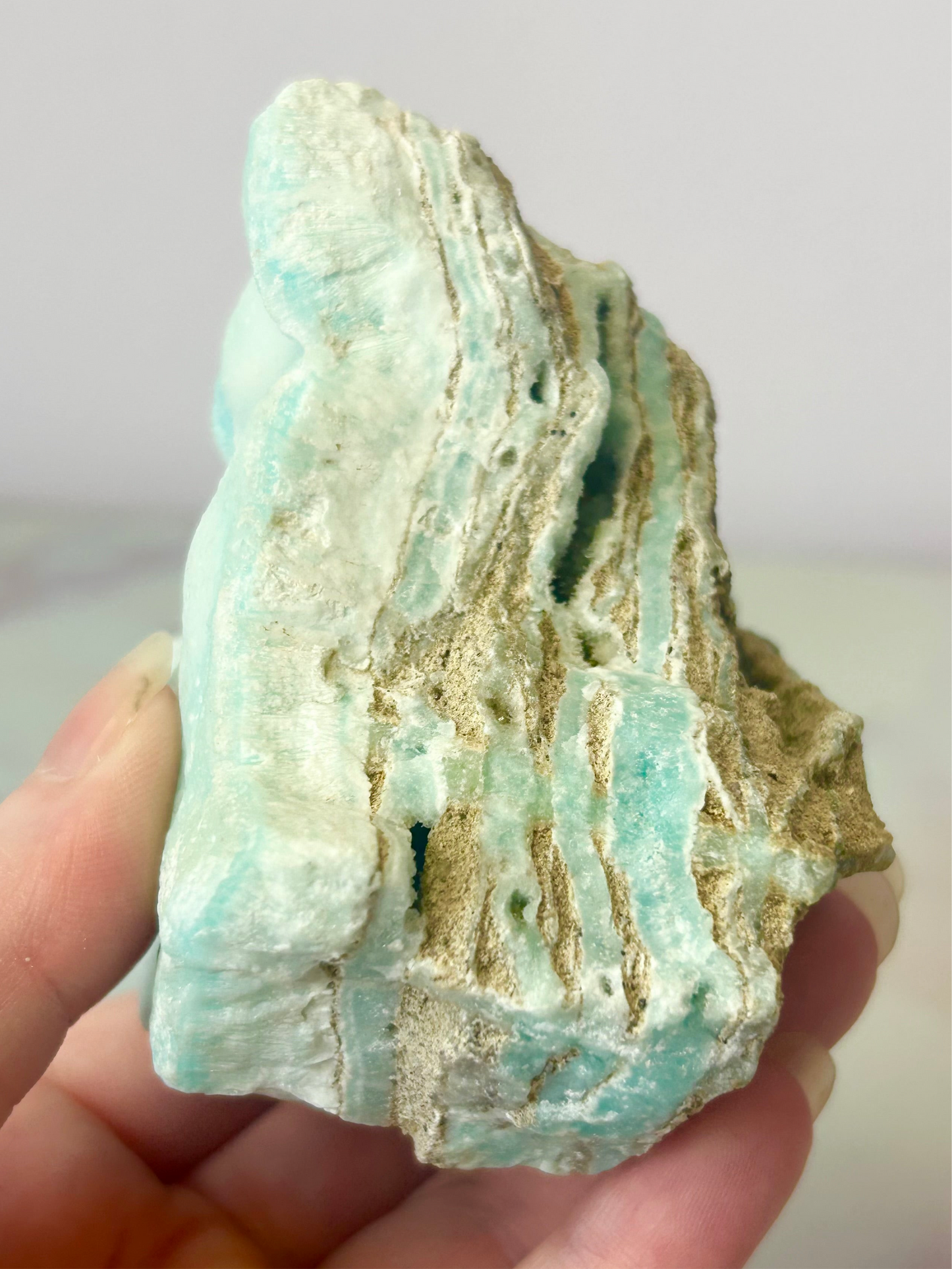 Blue Aragonite Specimen