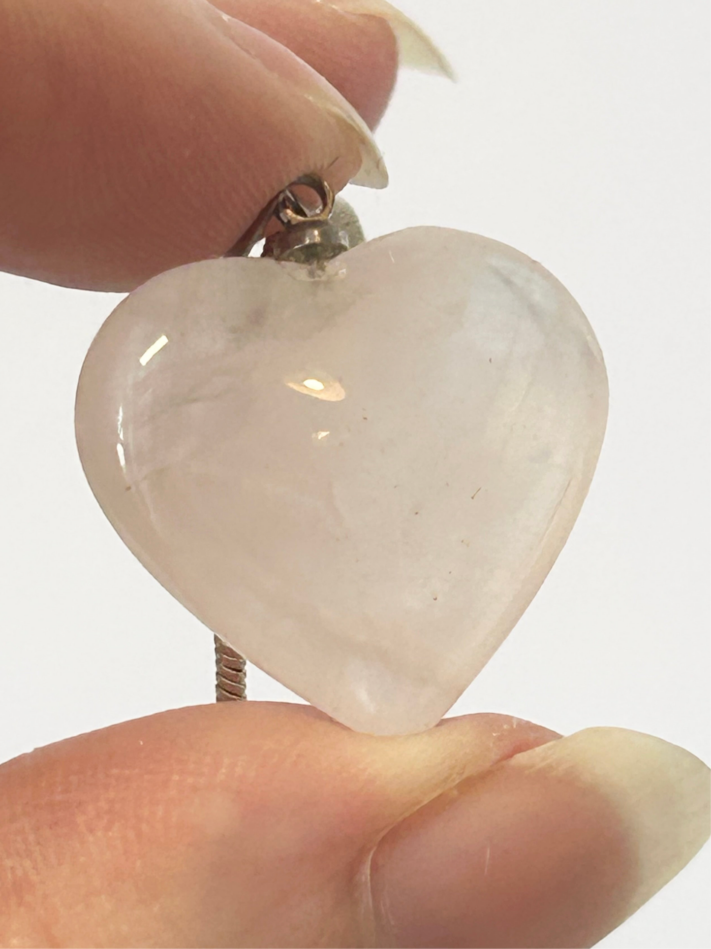 Rose Quartz Heart Necklace