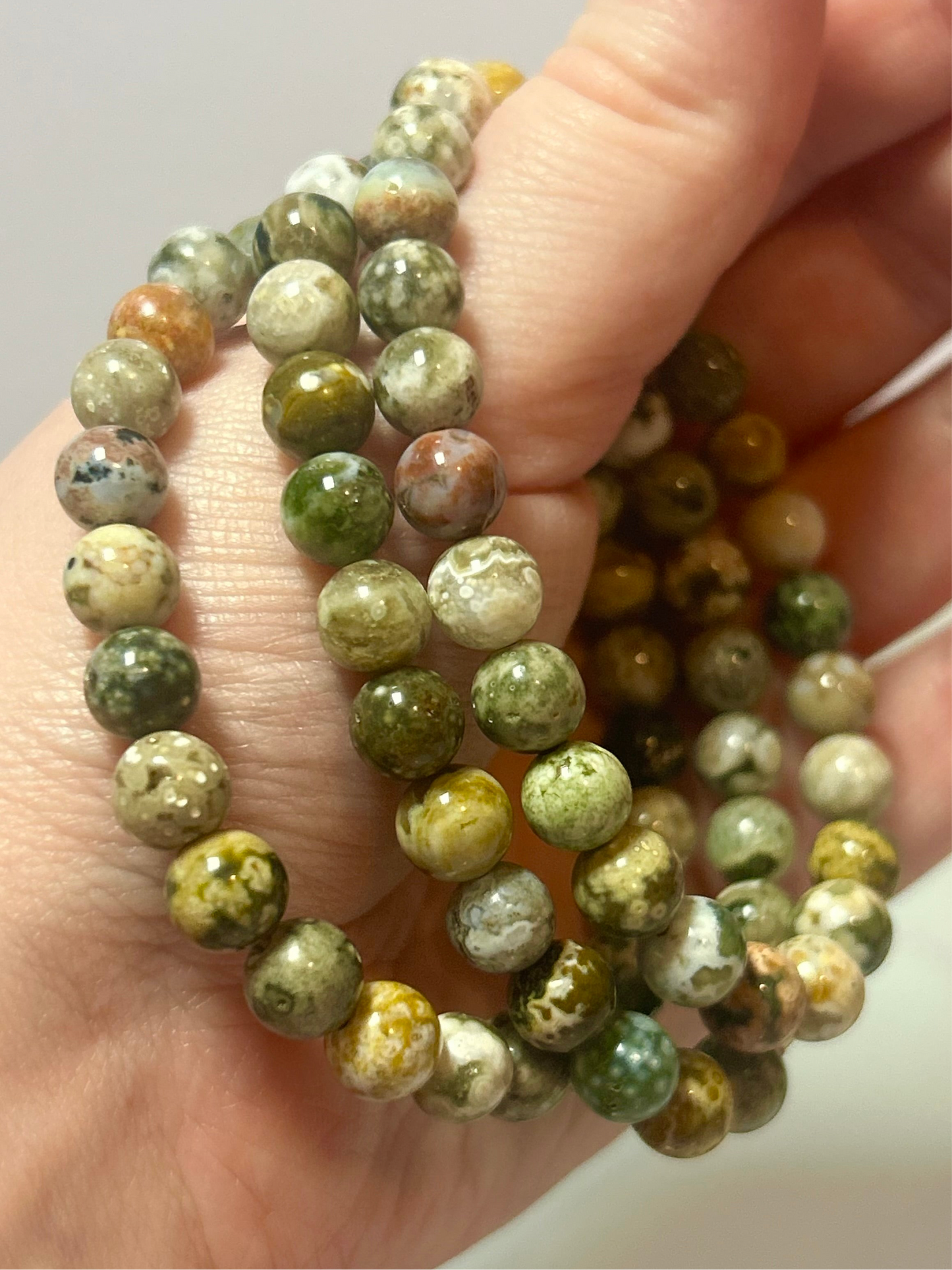 8th Vein Ocean Jasper Bracelet 7mm