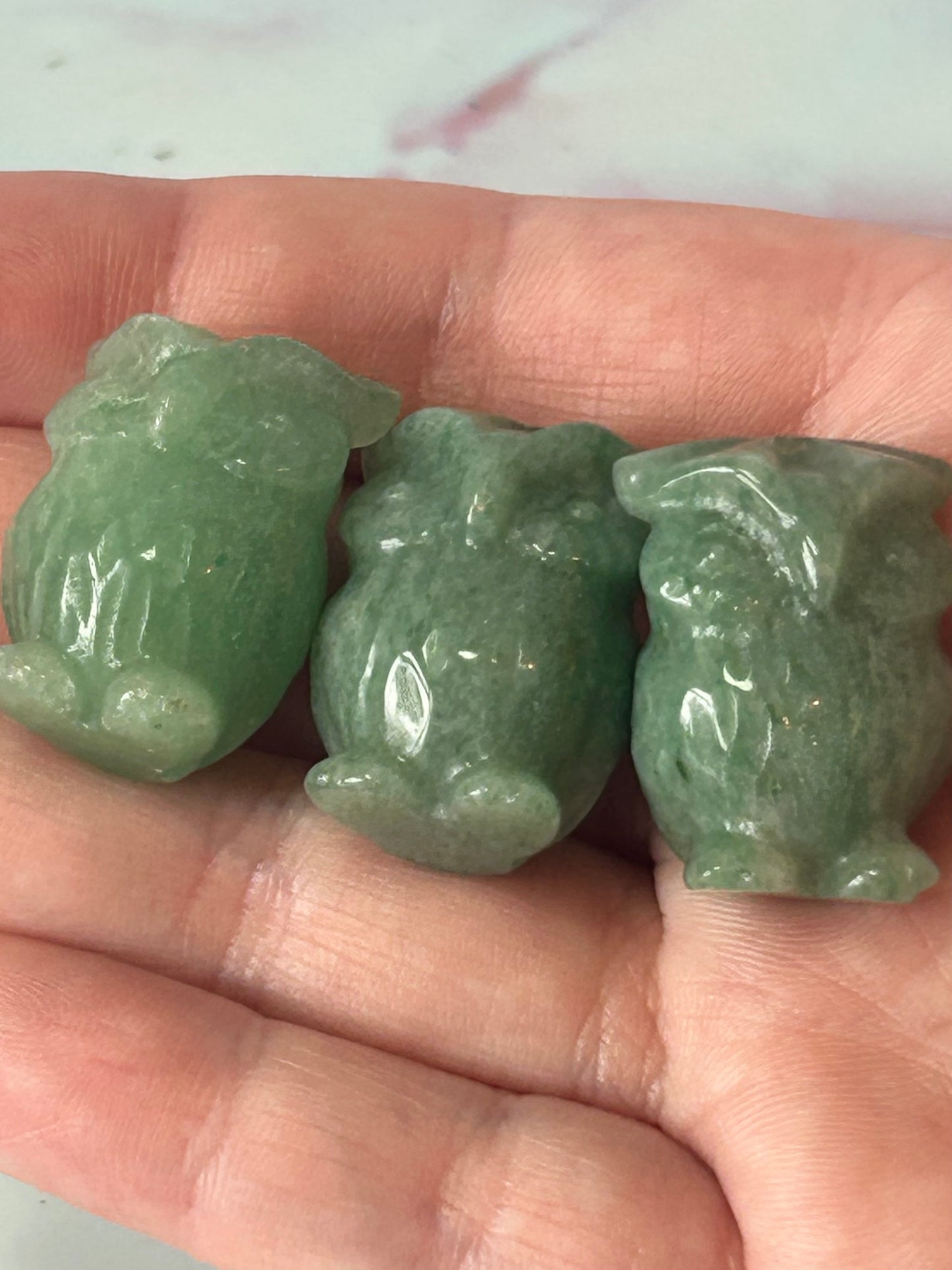Green Aventurine Owl