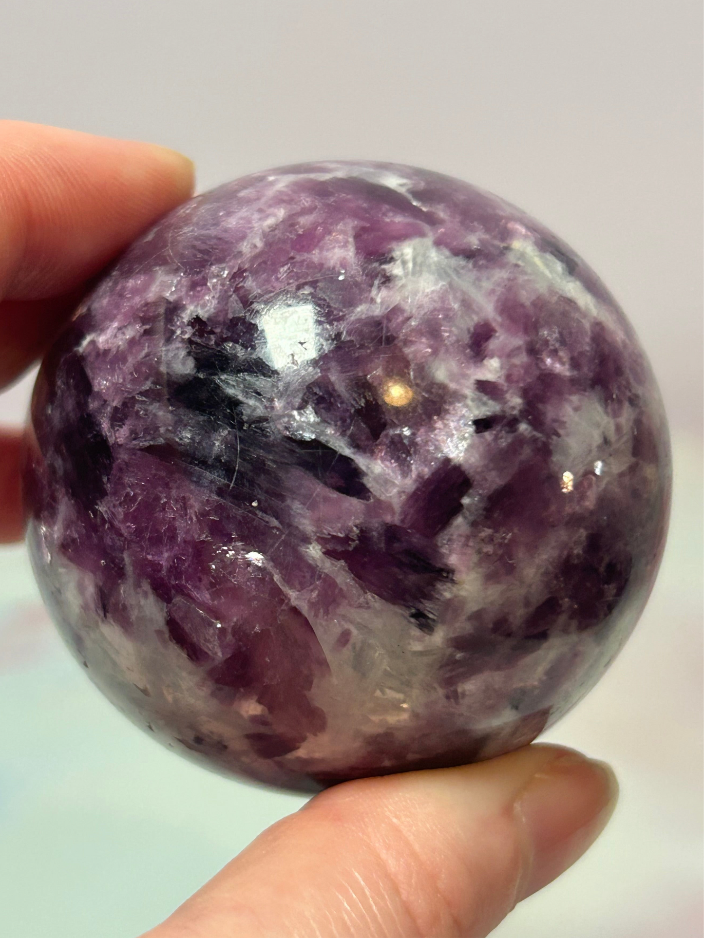 Lepidolite Sphere D