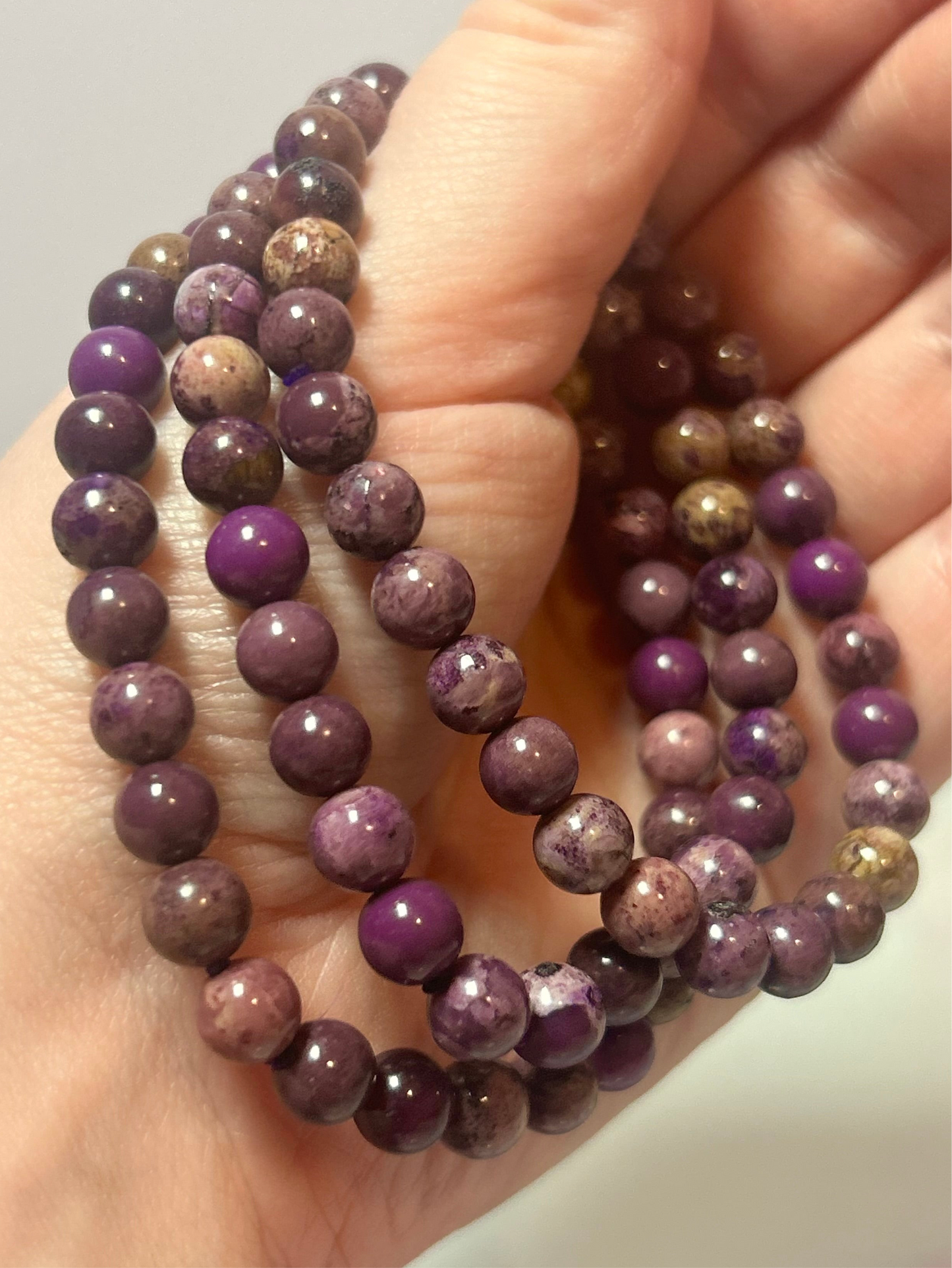 Phosphosiderite Bracelet 6mm