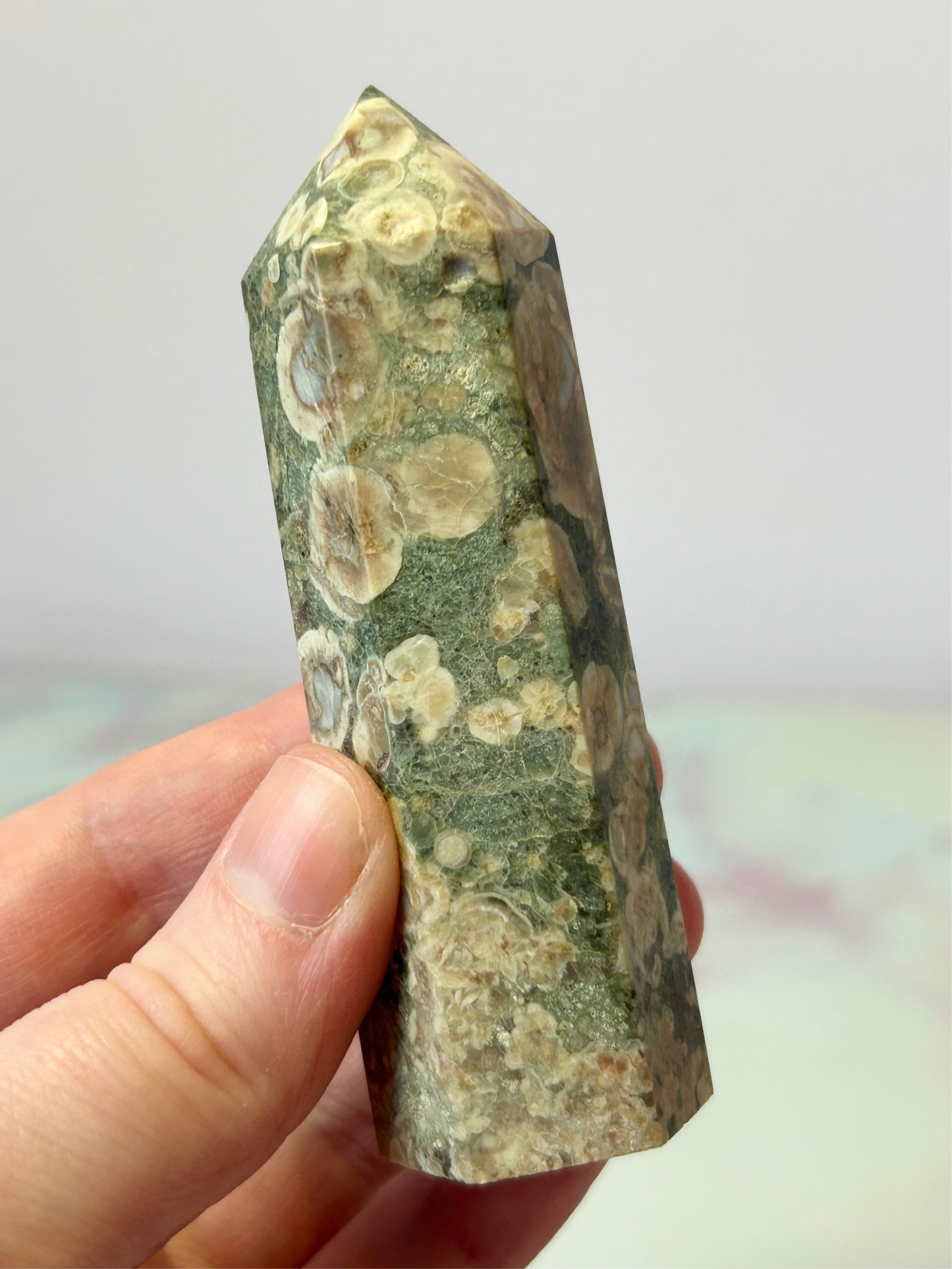 Green Flower Jasper Tower D
