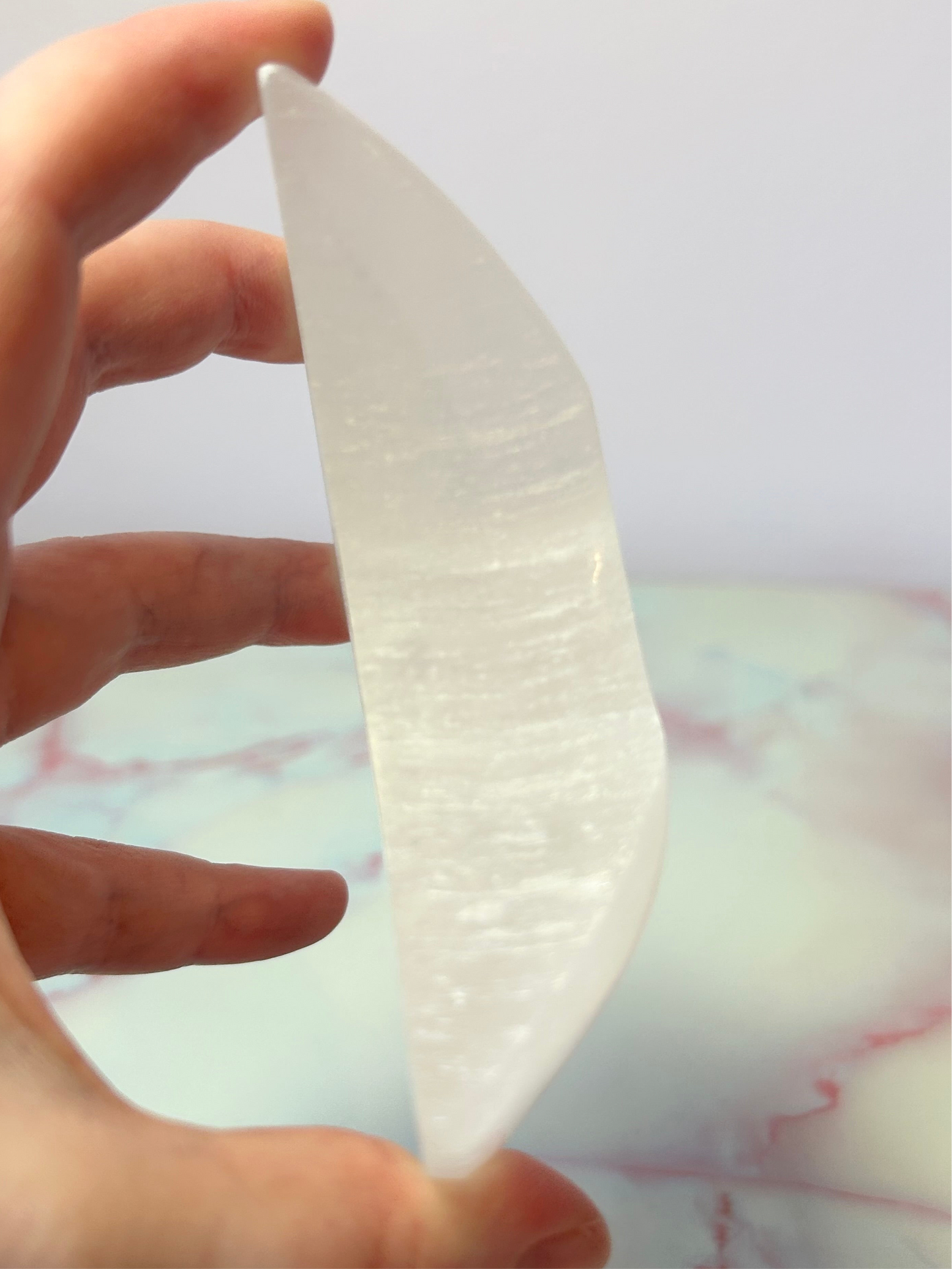 Selenite Moon Bowls