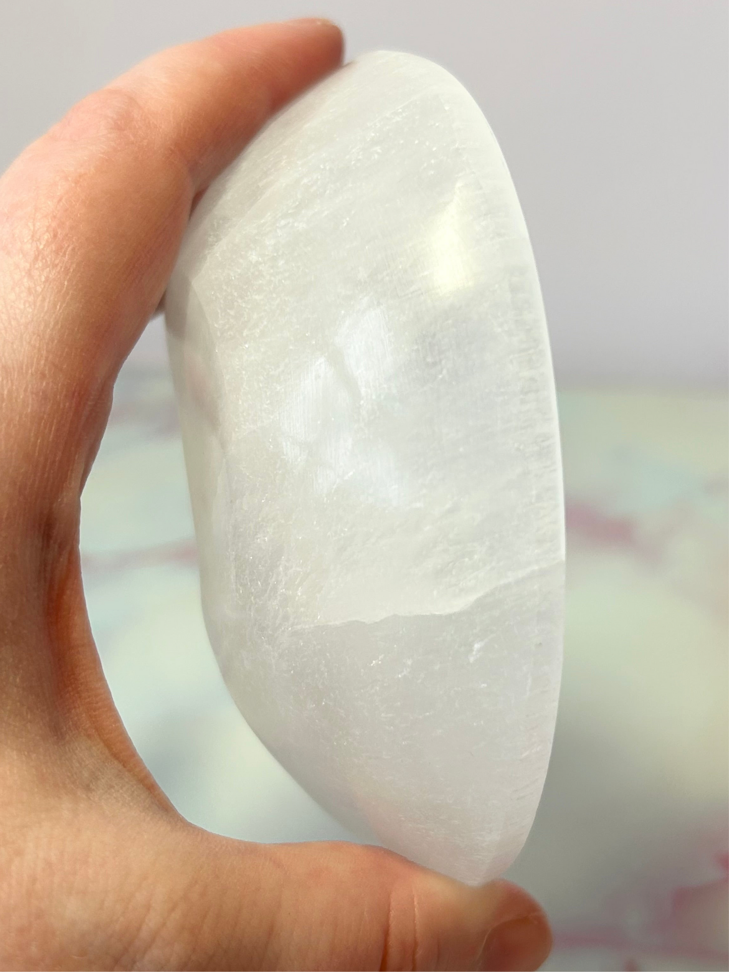 Selenite Moon Bowls