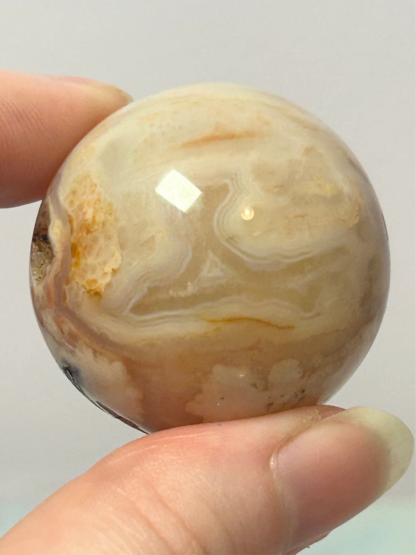Flower Agate Sphere