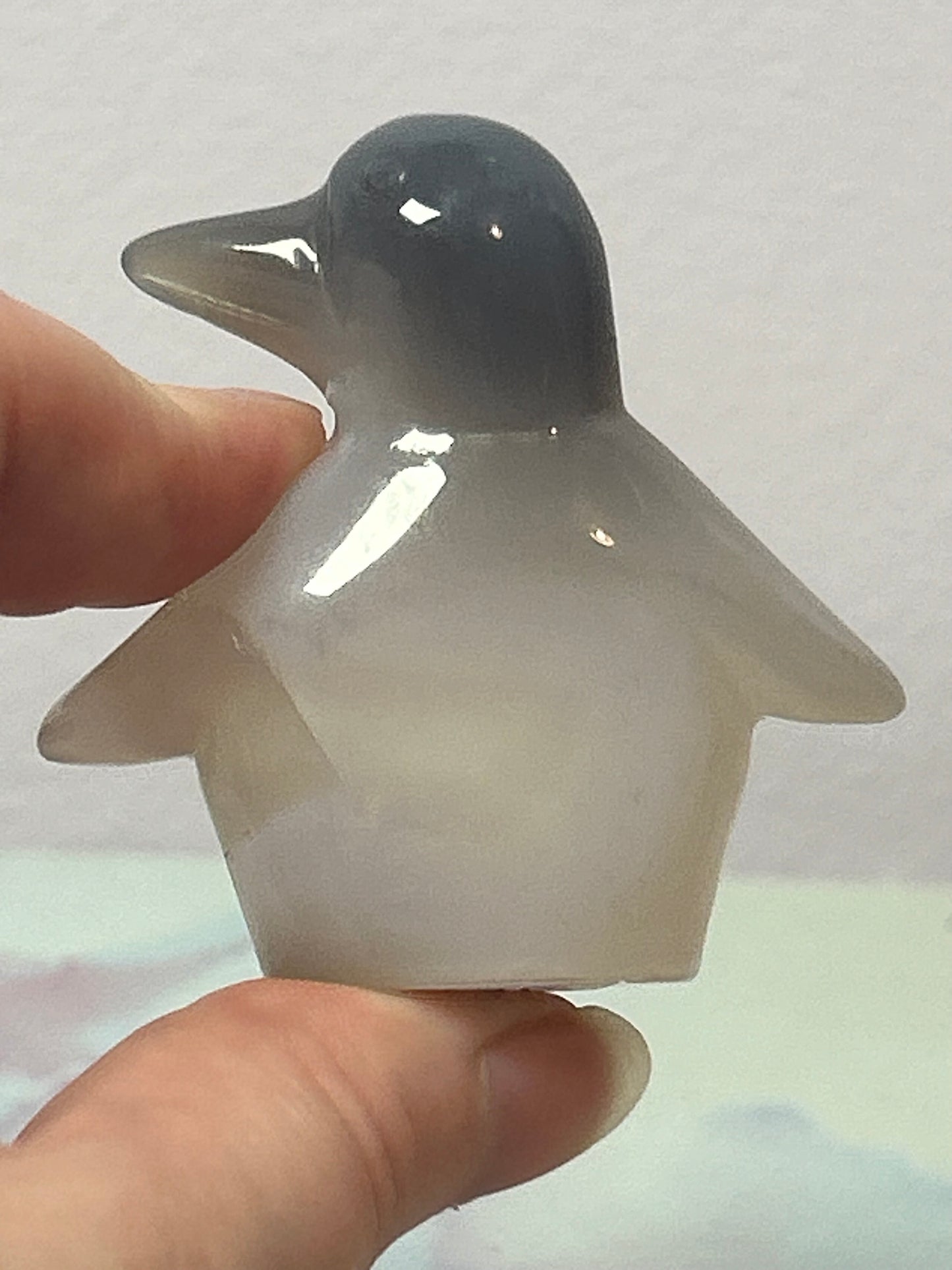Druzy Agate Penguin B