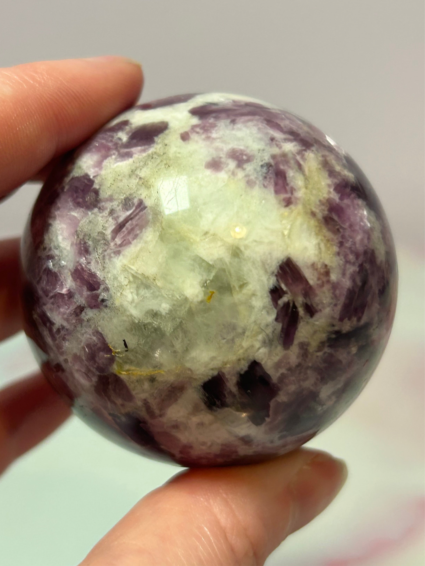 Lepidolite Sphere C