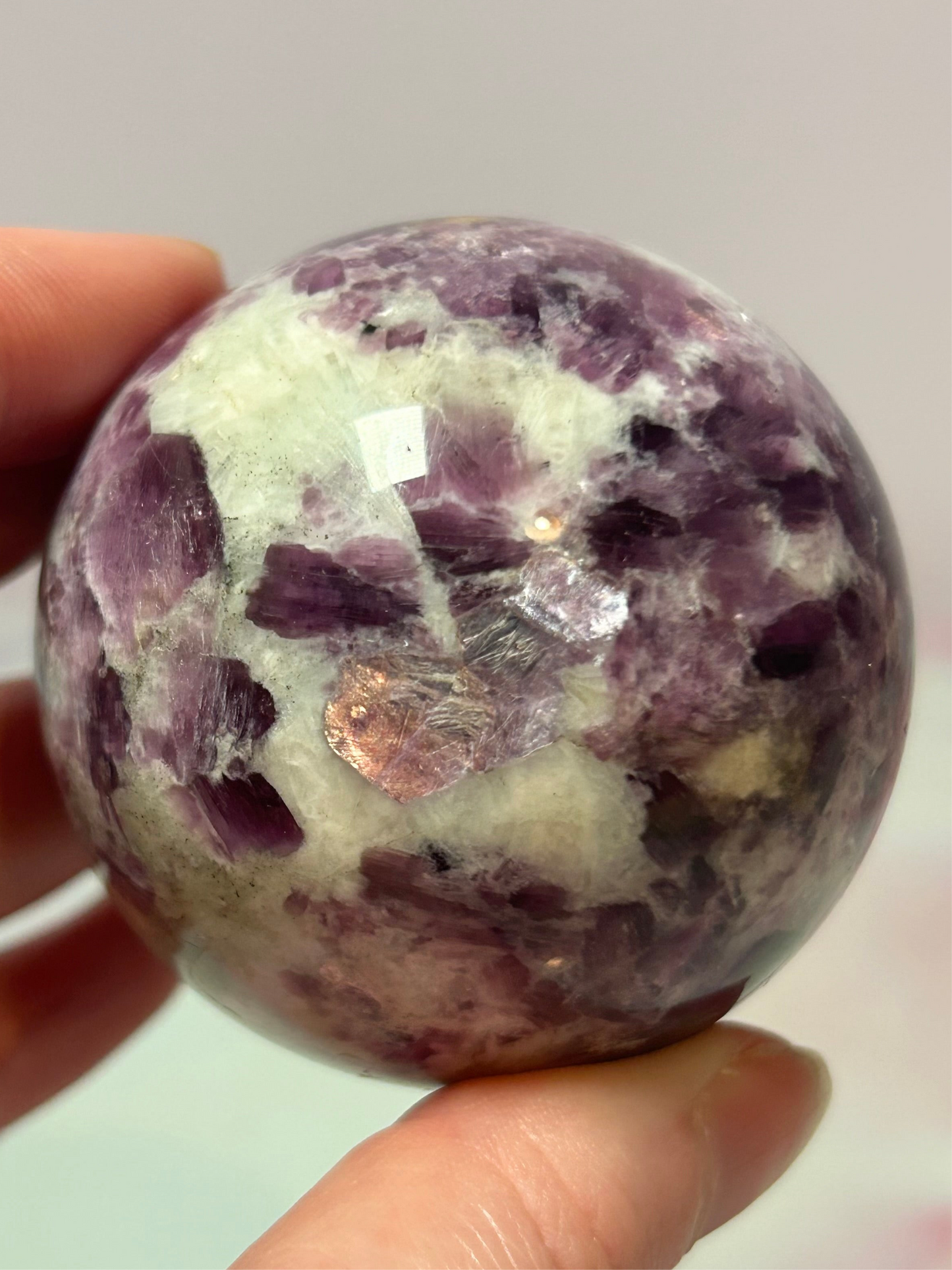 Lepidolite Sphere C