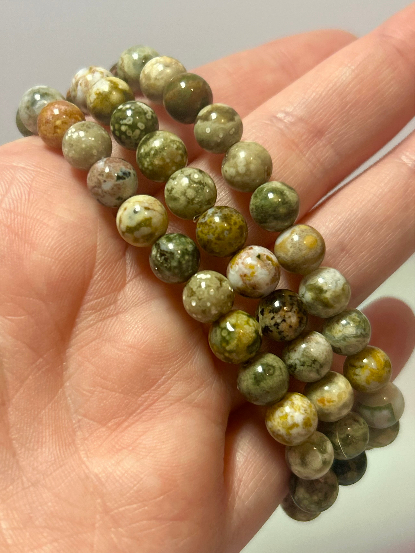 8th Vein Ocean Jasper Bracelet 7mm