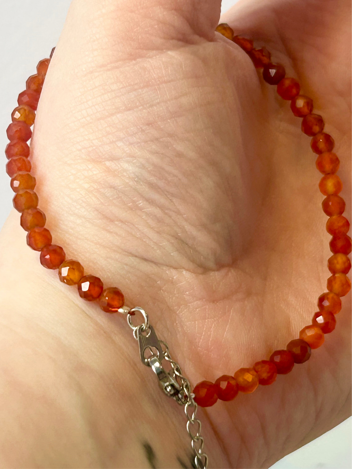 Carnelian Faceted Bracelet
