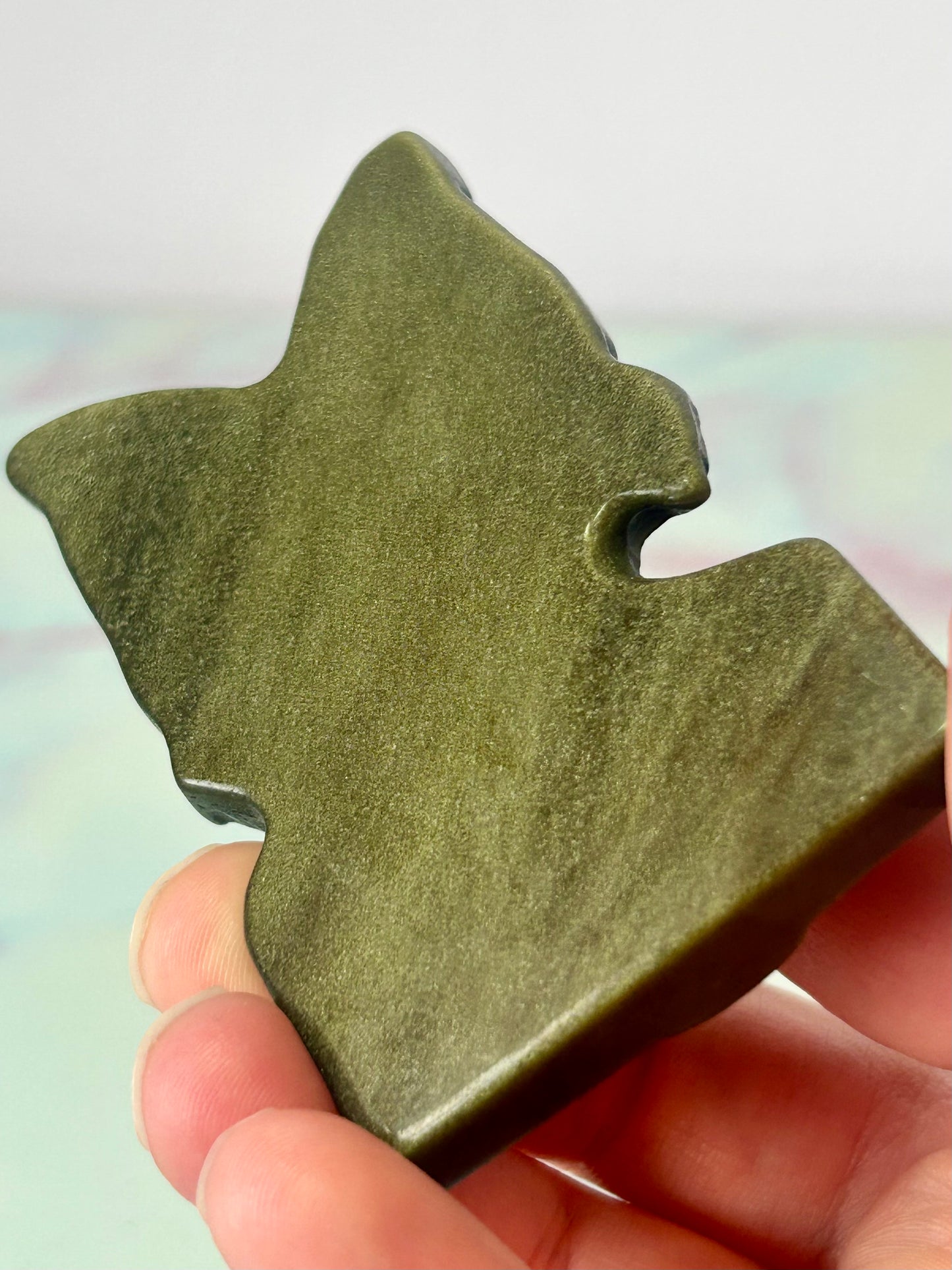 Gold Sheen Obsidian Butterfly Woman