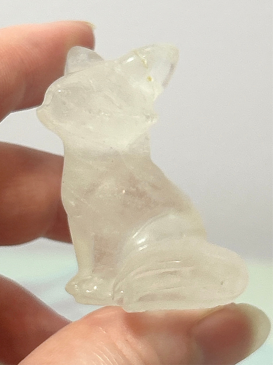 Clear Quartz Fox