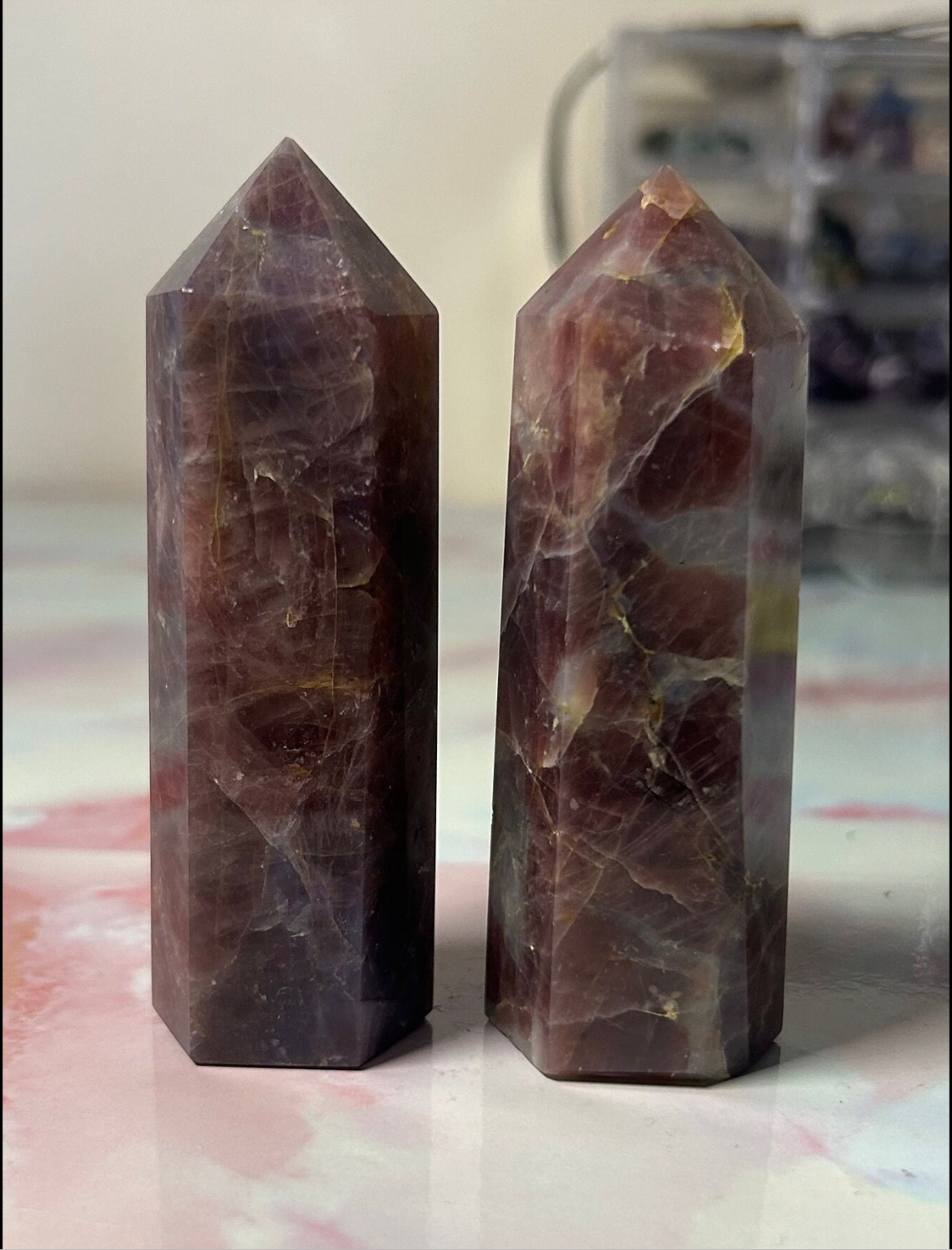 Lavender Rose Quartz Towers