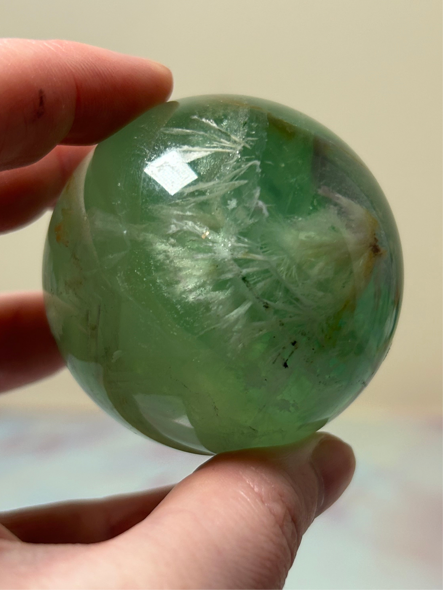 Green Fluorite Sphere B