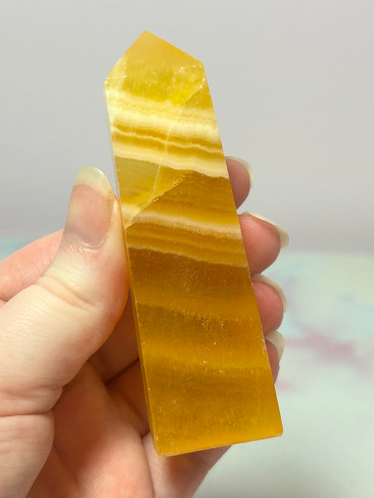 Orange Calcite Tower
