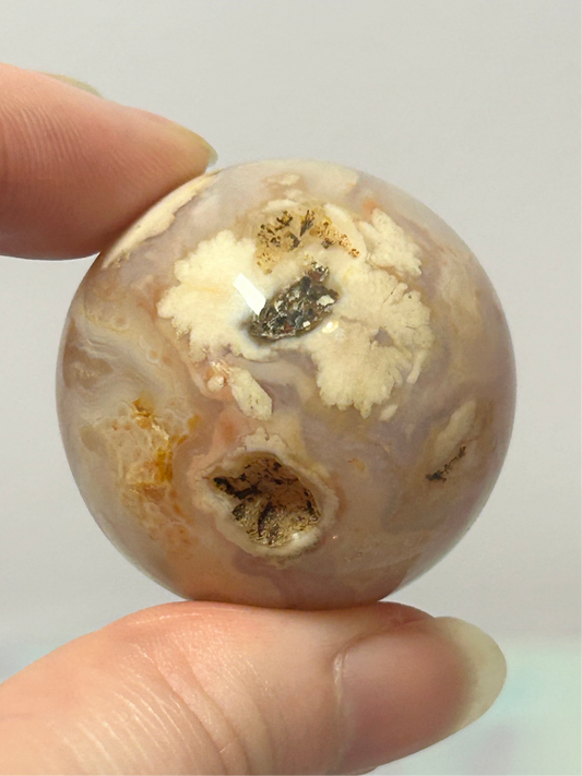 Flower Agate Sphere