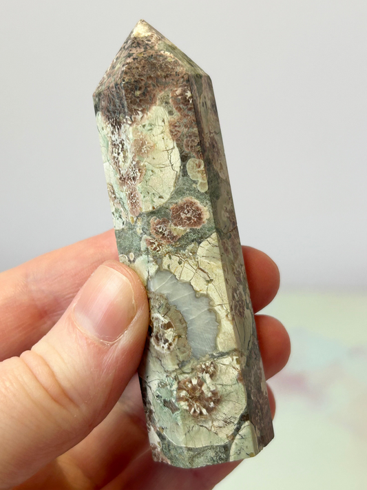 Green Flower Jasper Tower A