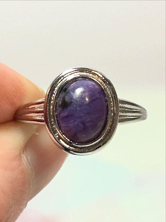 Charoite Adjustable Ring B